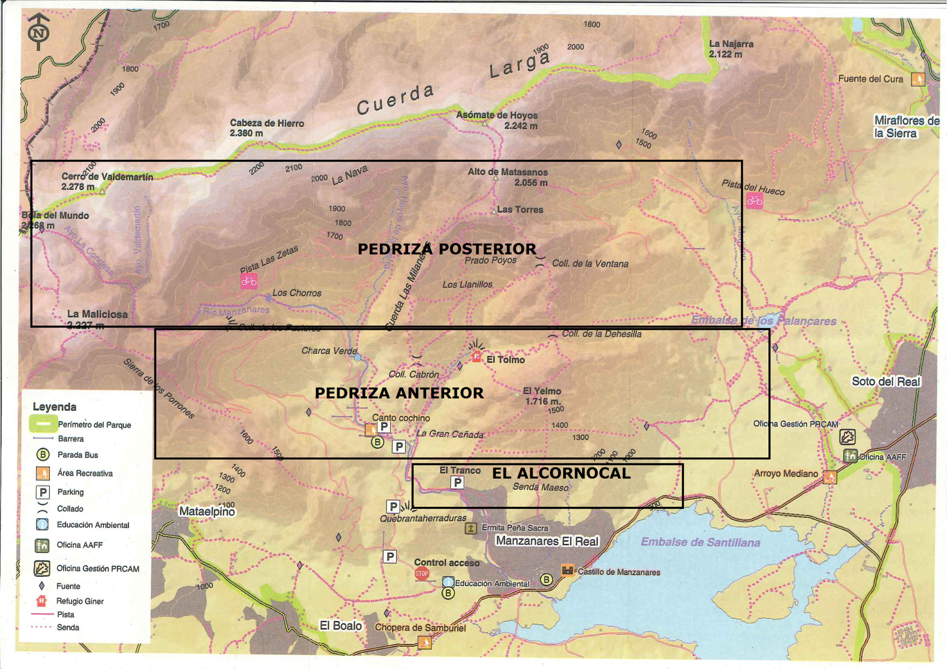 Partes de la Pedriza